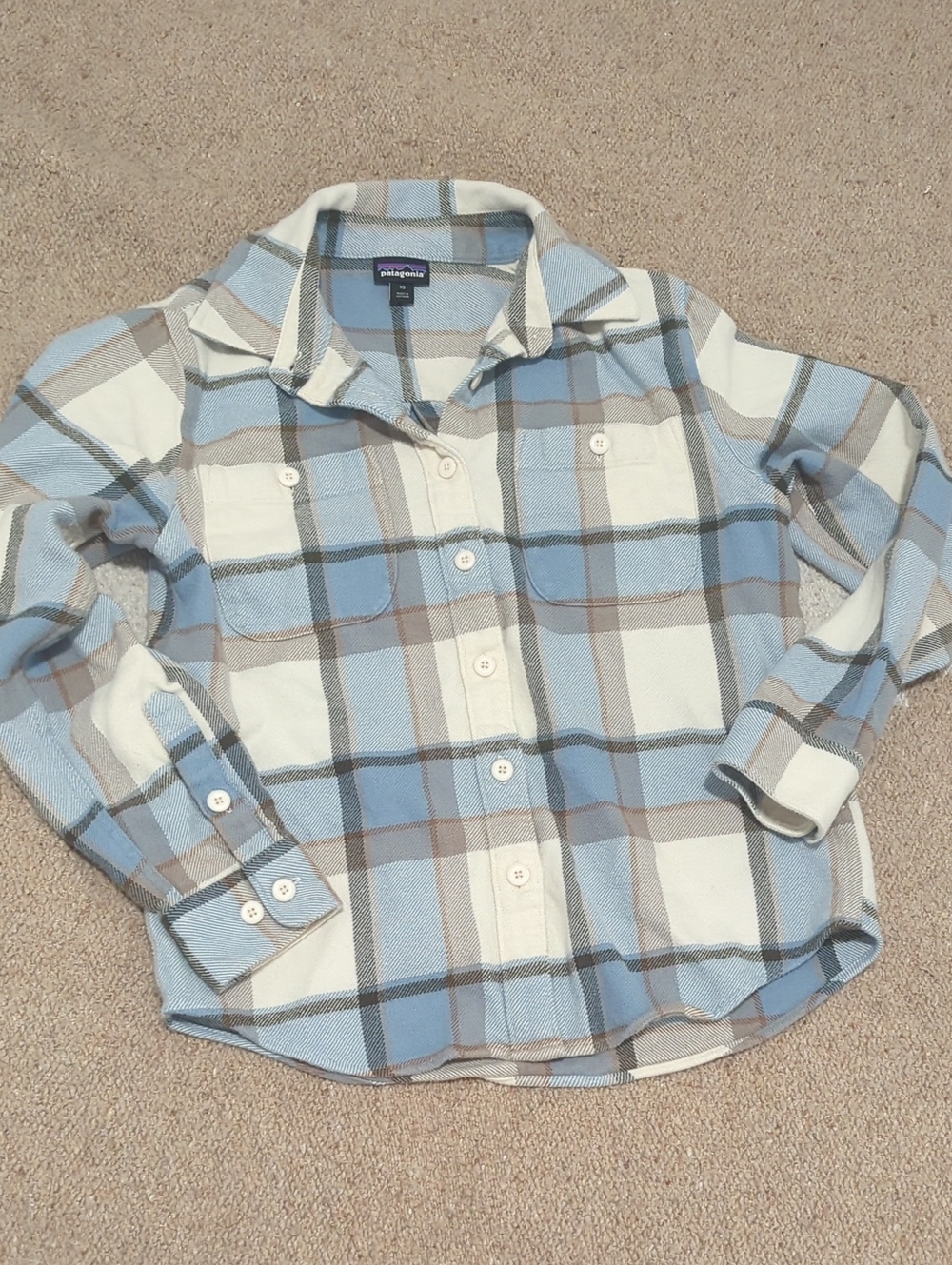 Patagonia đď¸ Fjord Flannel Shirt đš XS in Sunrise Ridge Natural - Picture 4 of 8